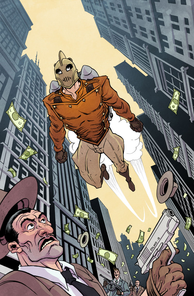 The Rocketeer flying
